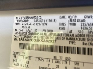 2019 Ford Transit XL T-350 148 Med Roof