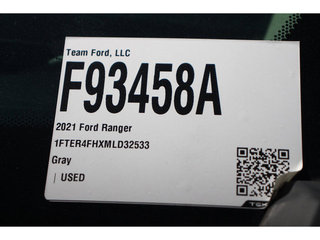 2021 Ford Ranger XLT 4WD 5ft Box