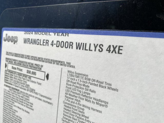 2024 Jeep Wrangler Willys 4WD 4xe