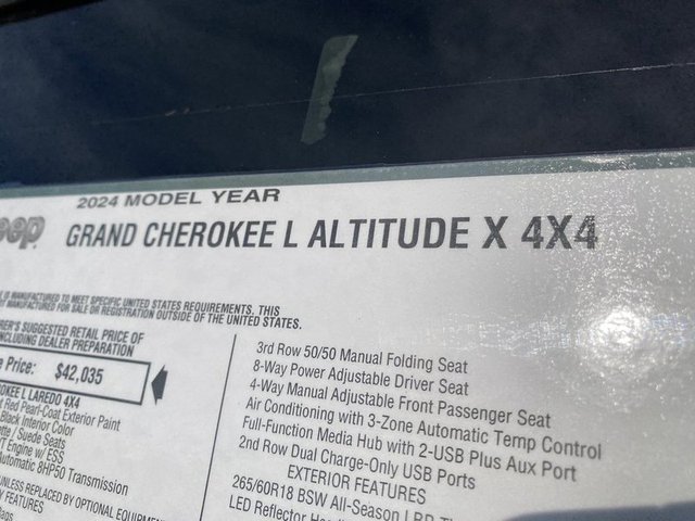 2024 Jeep Grand Cherokee Altitude X 4WD L