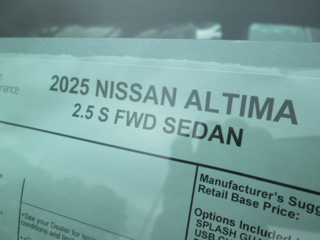 2025 Nissan Altima S FWD