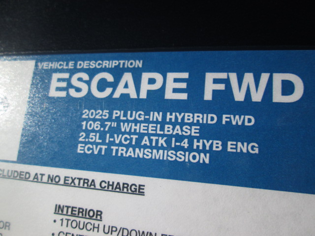 2025 Ford Escape PHEV FWD