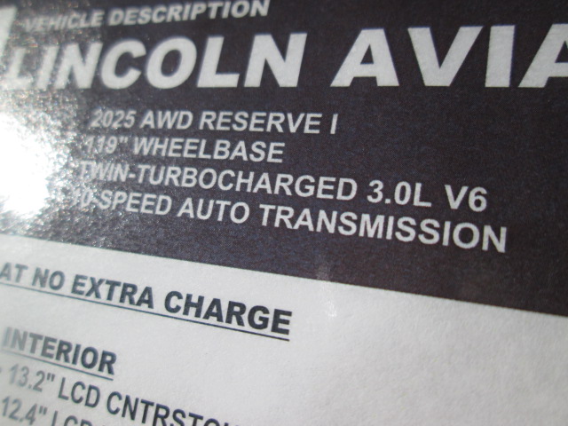 2025 Lincoln Aviator Reserve AWD