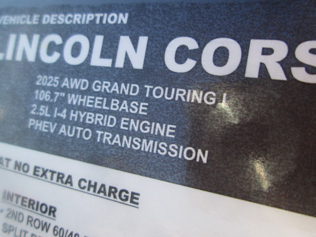 2025 Lincoln Corsair Grand Touring AWD