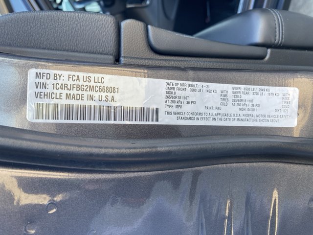 2021 Jeep Grand Cherokee Limited 4WD