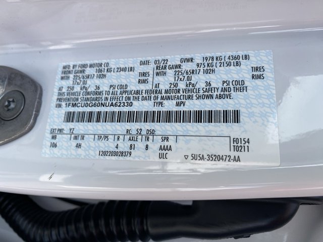 2022 Ford Escape SE FWD