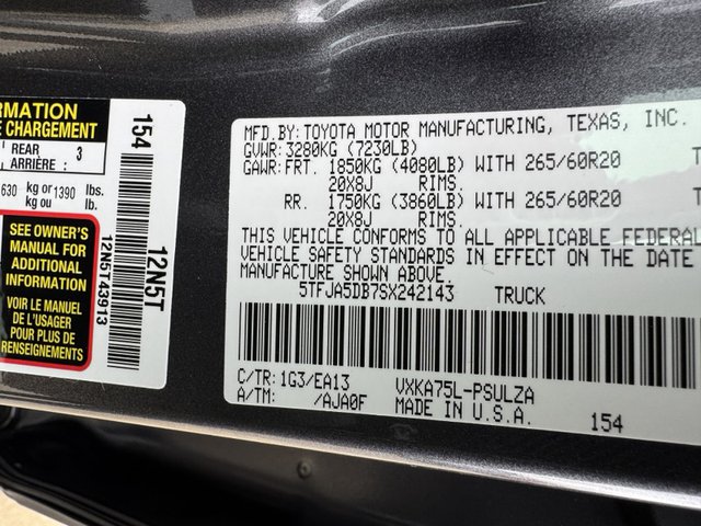2025 Toyota Tundra Limited 4WD 5.5ft Bed