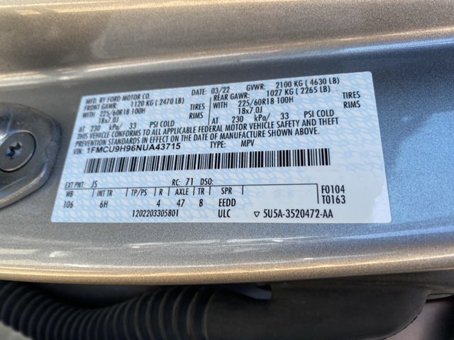 2022 Ford Escape SEL AWD