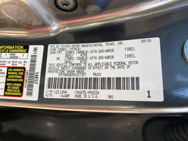 2024 Toyota Tundra 1794 Edition 4WD 5.5ft Bed