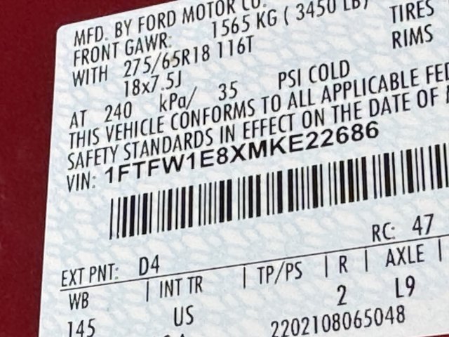 2021 Ford F-150 XLT 4WD 5.5ft Box