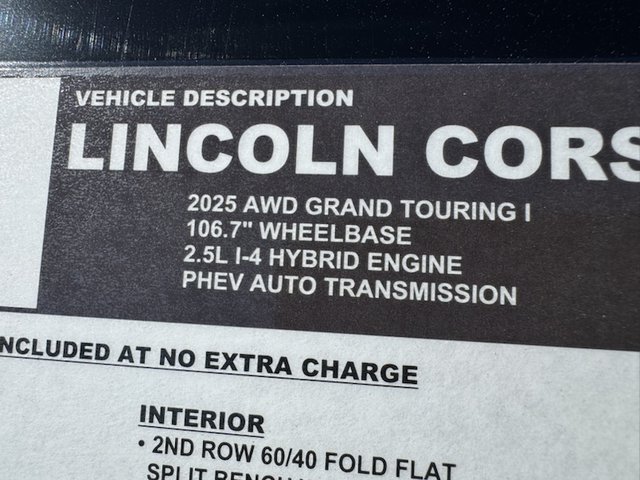 2025 Lincoln Corsair Grand Touring AWD