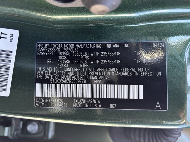 2024 Toyota Highlander LE FWD