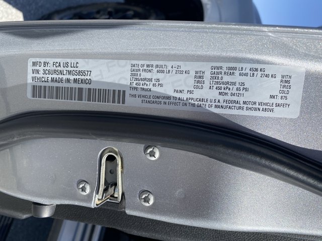 2021 Ram 2500 Laramie 4WD 6ft4 Box