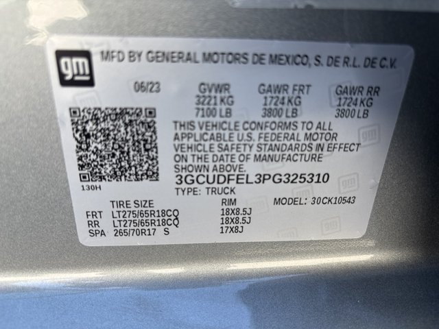 2023 Chevrolet Silverado 1500 LT Trail Boss 4WD 147WB