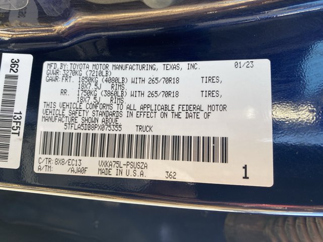 2023 Toyota Tundra SR5 4WD 5.5ft Bed