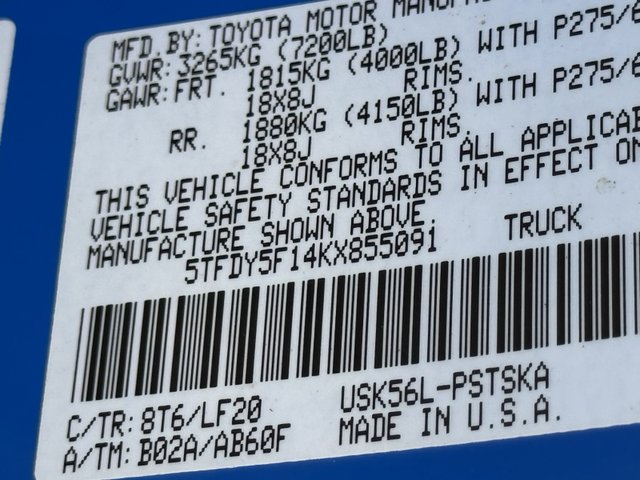 2019 Toyota Tundra TRD Pro 4WD 5.7L V8