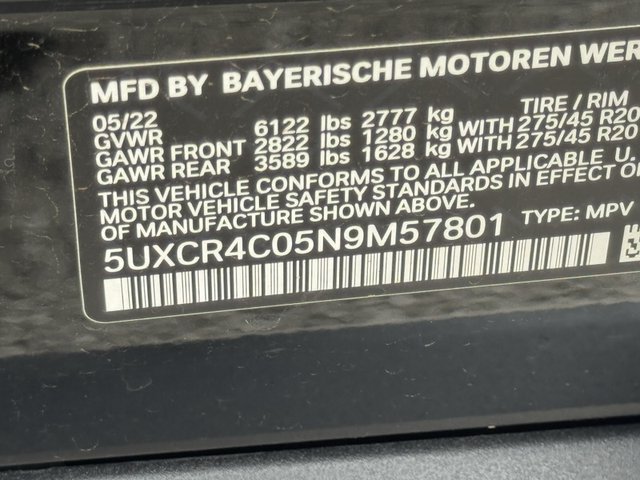 2022 BMW X5 sDrive40i