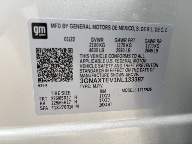 2022 Chevrolet Equinox LT w/2FL AWD