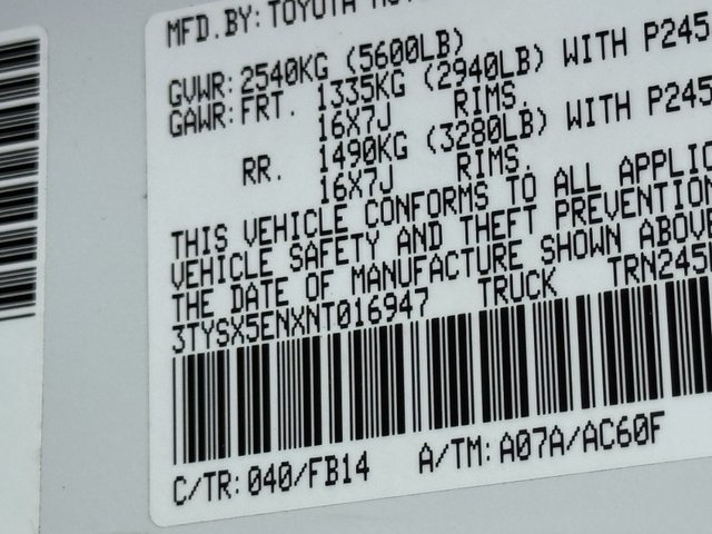 2022 Toyota Tacoma SR 2WD 6ft Bed