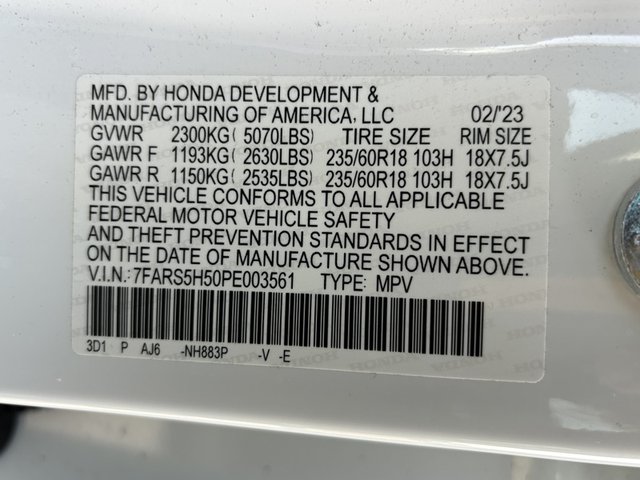2023 Honda CR-V Sport FWD w/o BSI