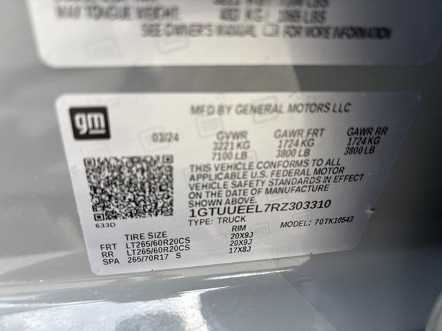 2024 GMC Sierra 1500 AT4 4WD 147WB