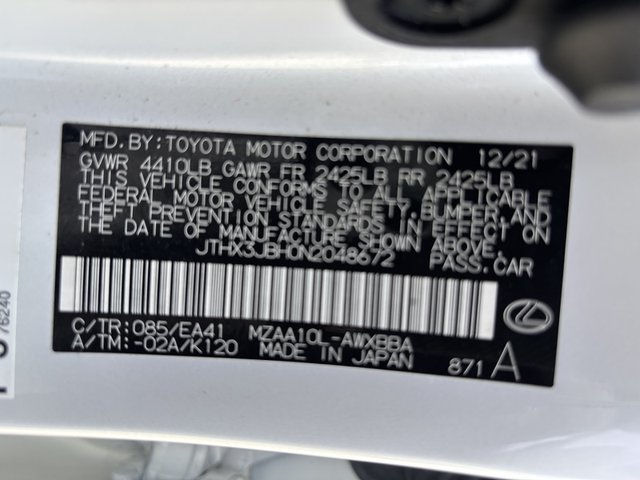 2022 Lexus UX200 FWD