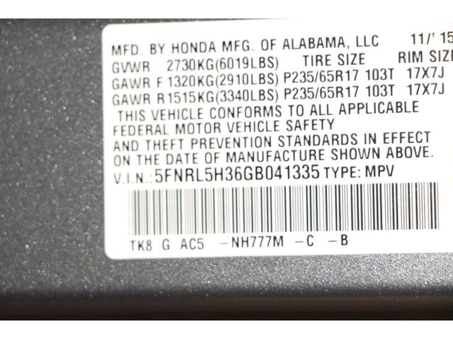 2016 Honda Odyssey SE