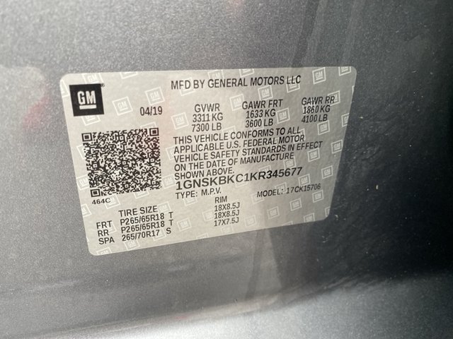 2019 Chevrolet Tahoe LT 4WD