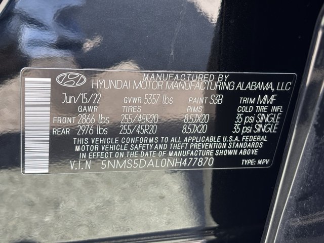 2022 Hyundai Santa Fe Calligraphy AWD