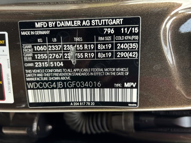 2016 Mercedes-Benz GLC-Class GLC300 RWD