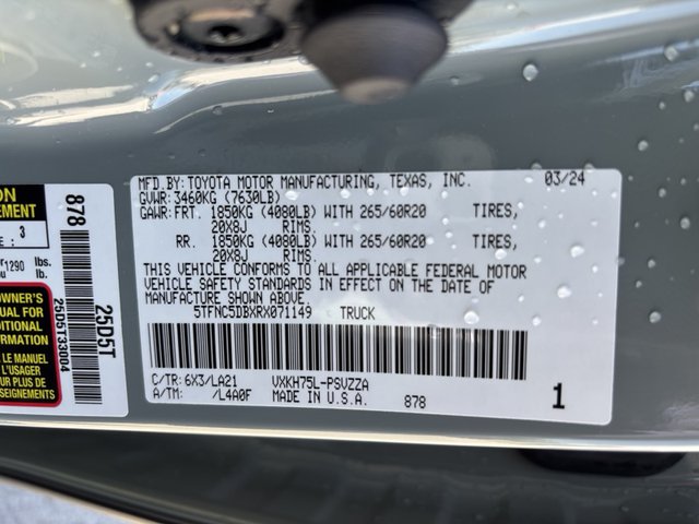 2024 Toyota Tundra Platinum 4WD 5.5ft Bed Hybri
