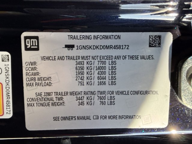 2021 Chevrolet Suburban Z71 4WD