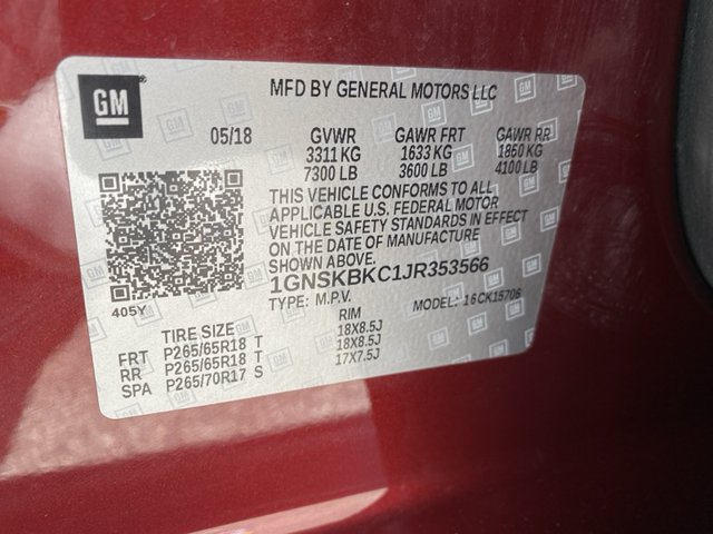 2018 Chevrolet Tahoe LT 4WD
