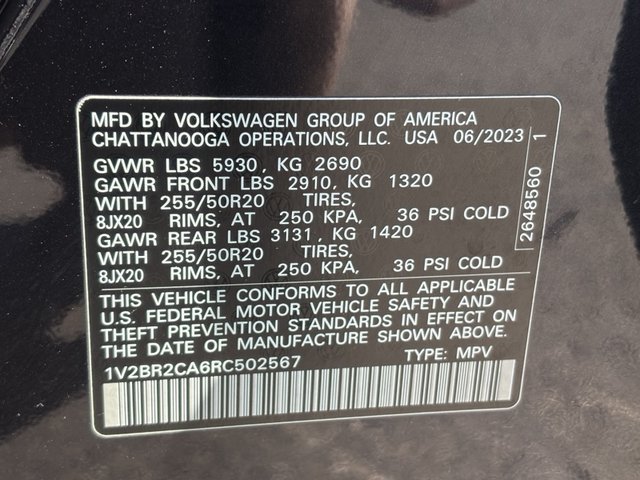 2024 Volkswagen Atlas 2.0T SEL 4MOTION