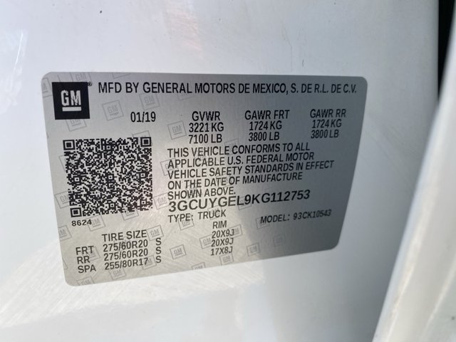 2019 Chevrolet Silverado 1500 LTZ 4WD 147WB