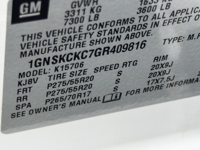 2016 Chevrolet Tahoe LTZ 4WD