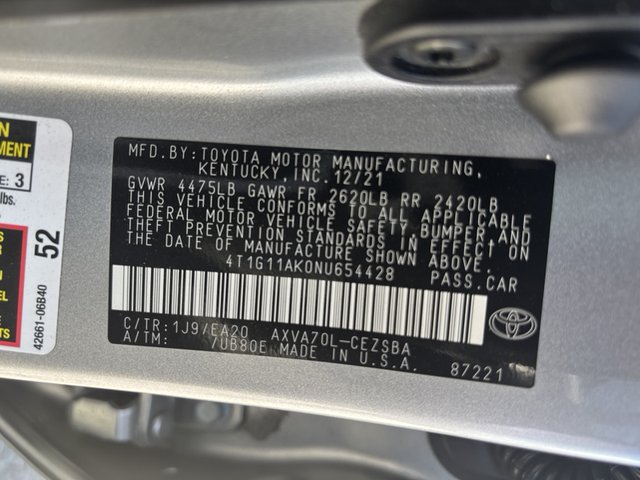 2022 Toyota Camry SE