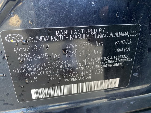 2013 Hyundai Sonata 2.4L GLS