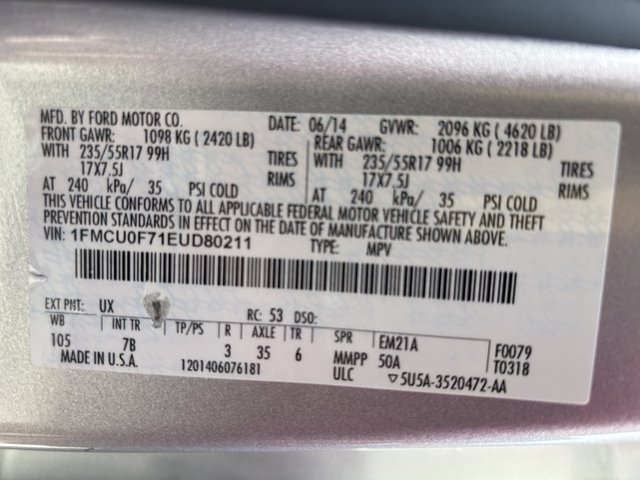 2014 Ford Escape S FWD