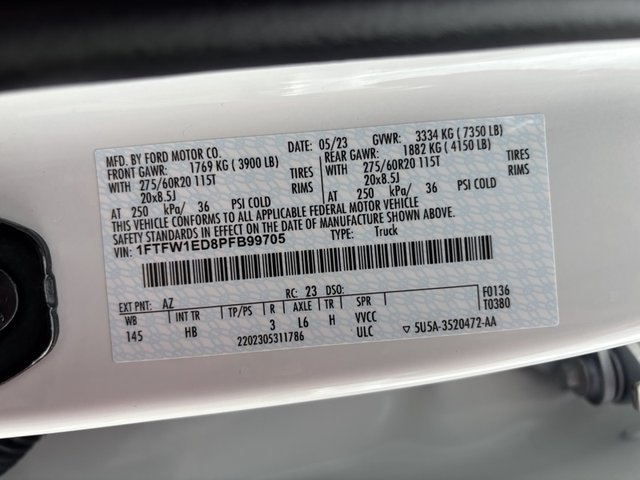2023 Ford F-150 LARIAT 4WD 5.5ft Box