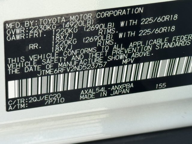 2022 Toyota RAV4 Hybrid XSE AWD