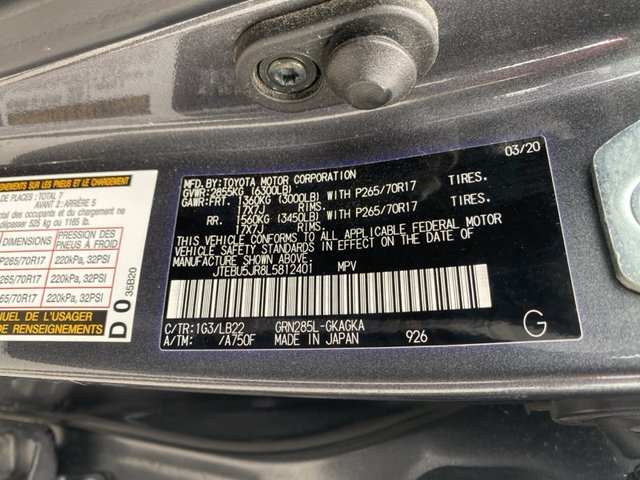 2020 Toyota 4Runner SR5 4WD