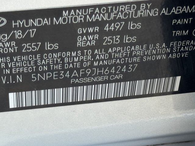 2018 Hyundai Sonata SEL