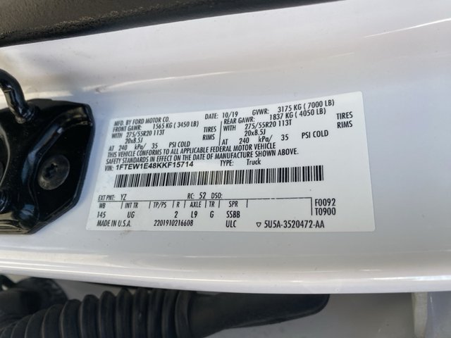 2019 Ford F-150 XLT 4WD 5.5ft Box