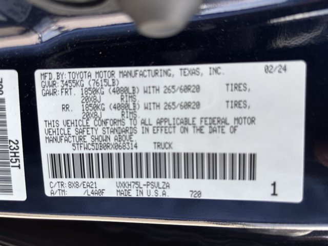 2024 Toyota Tundra Limited 4WD 5.5ft Bed Hybrid