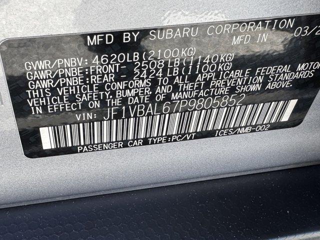 2023 Subaru WRX Limited