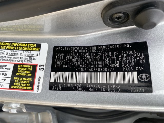 2023 Toyota Camry XSE