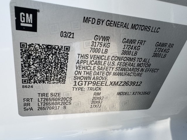 2021 GMC Sierra 1500 AT4 4WD 147WB