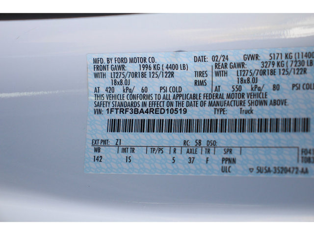2024 Ford F-350 XL SD 4WD 8ft Box