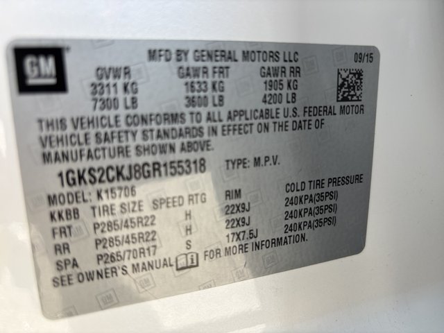 2016 GMC Yukon Denali 4WD